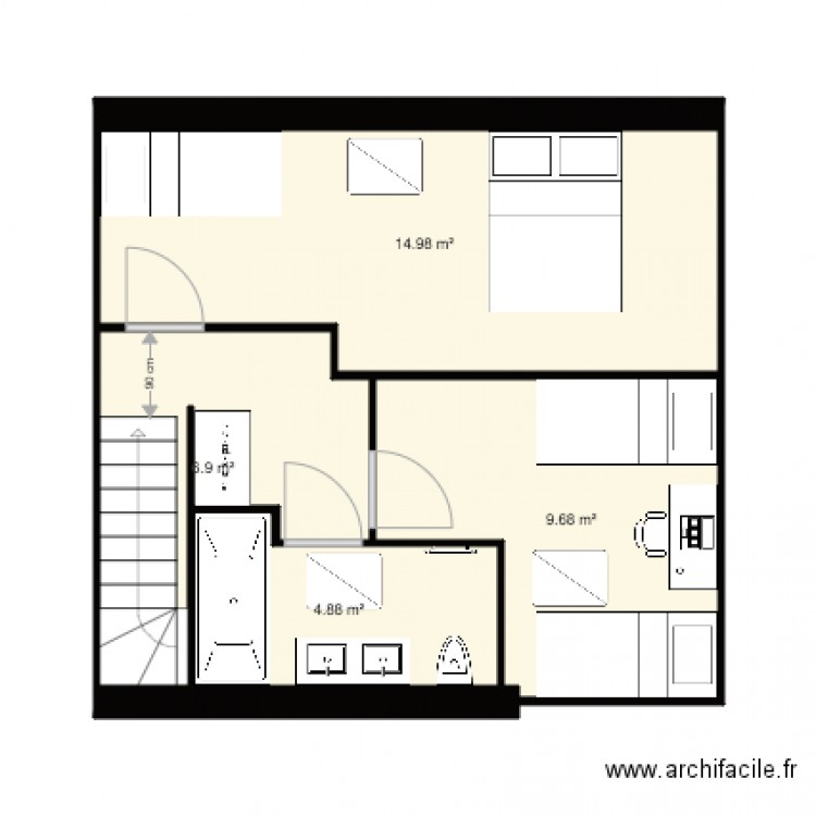 A ETAGE PLAN B BATIBAL. Plan de 0 pièce et 0 m2