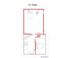 metrage mur et cloison 1er etage