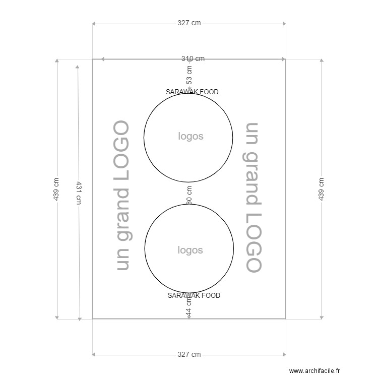 PAPIER KEBAb2. Plan de 1 pièce et 14 m2