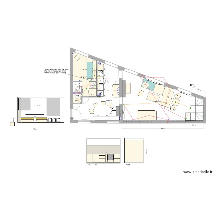 PLAN BANQUETTE. Plan de 0 pièce et 0 m2