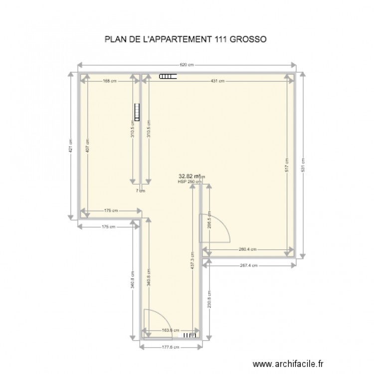 111 GROSSO plan. Plan de 0 pièce et 0 m2