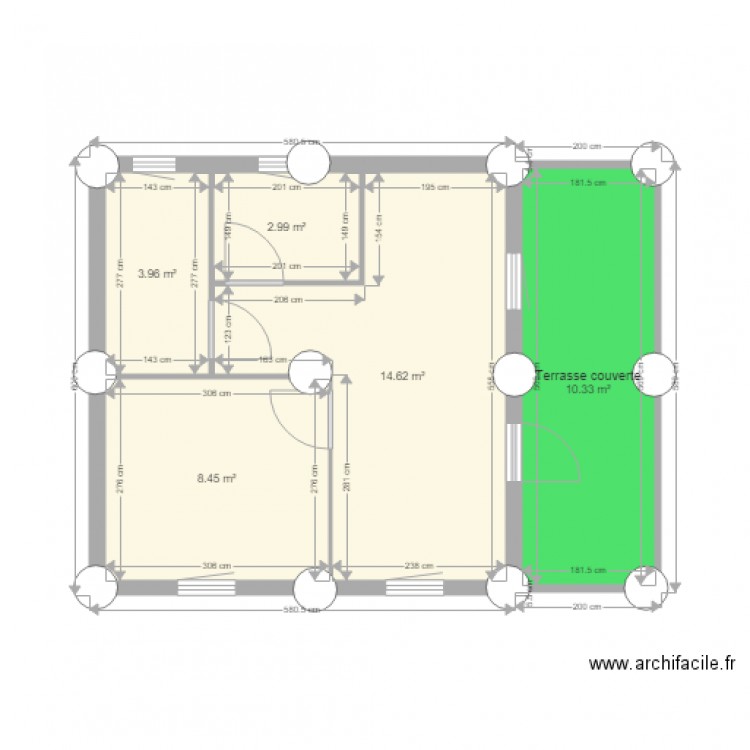 Chalets GreenCottages Plan Fondation Le grand Foc. Plan de 0 pièce et 0 m2