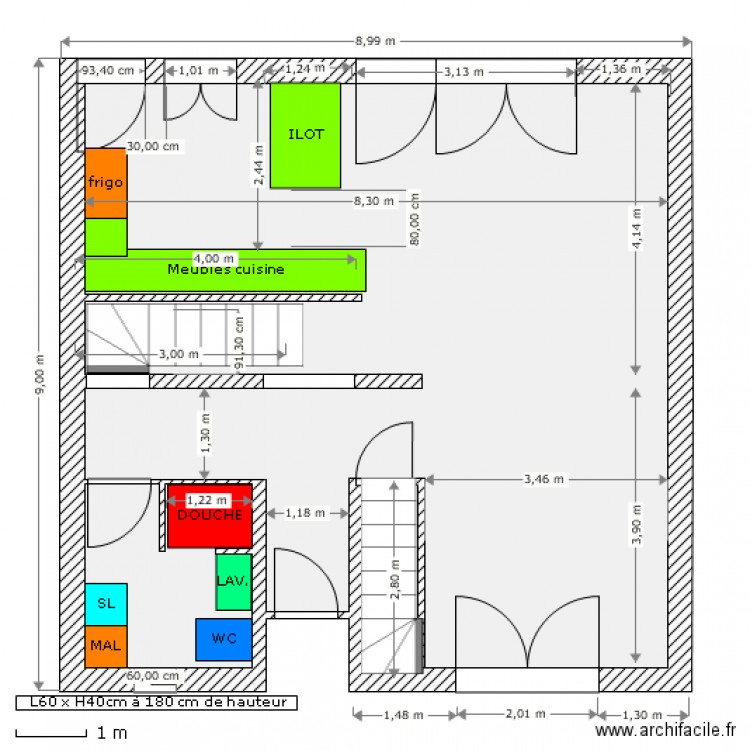 SERDAL - RDCH PROJET V4. Plan de 0 pièce et 0 m2