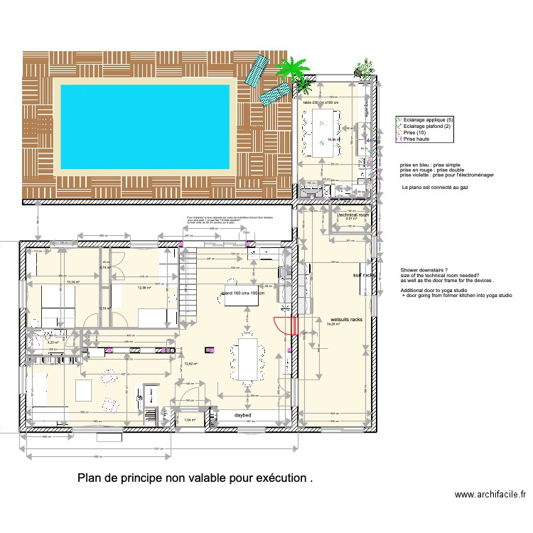 Toki alegera ground floor esquisse 5. Plan de 12 pièces et 160 m2