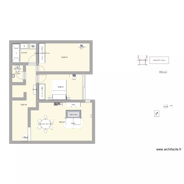 Chez nous. Plan de 