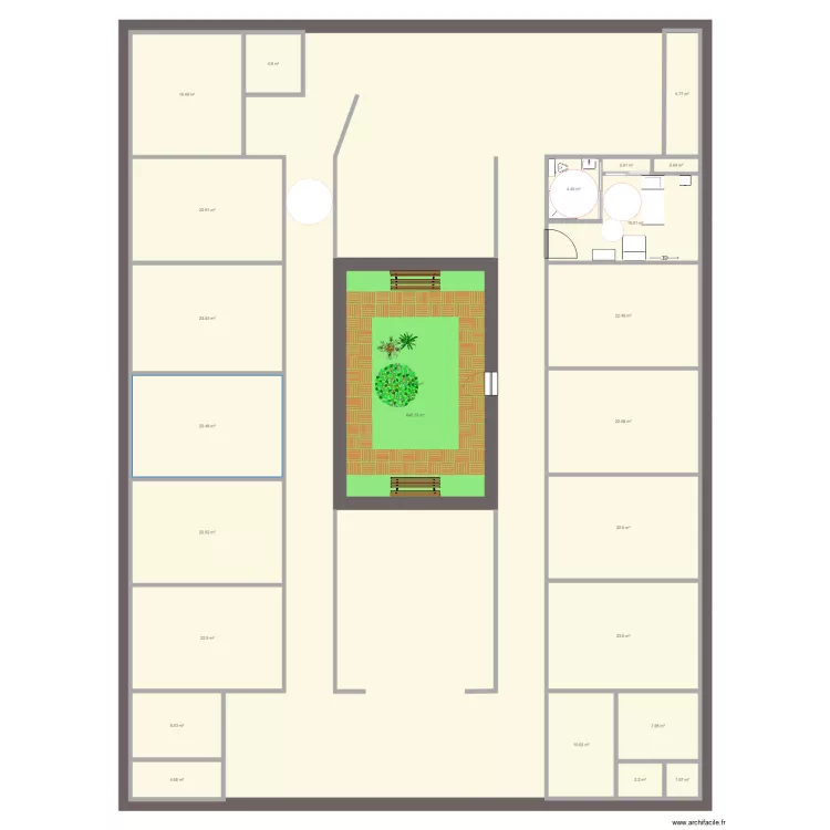 unite  nymphea. Plan de 