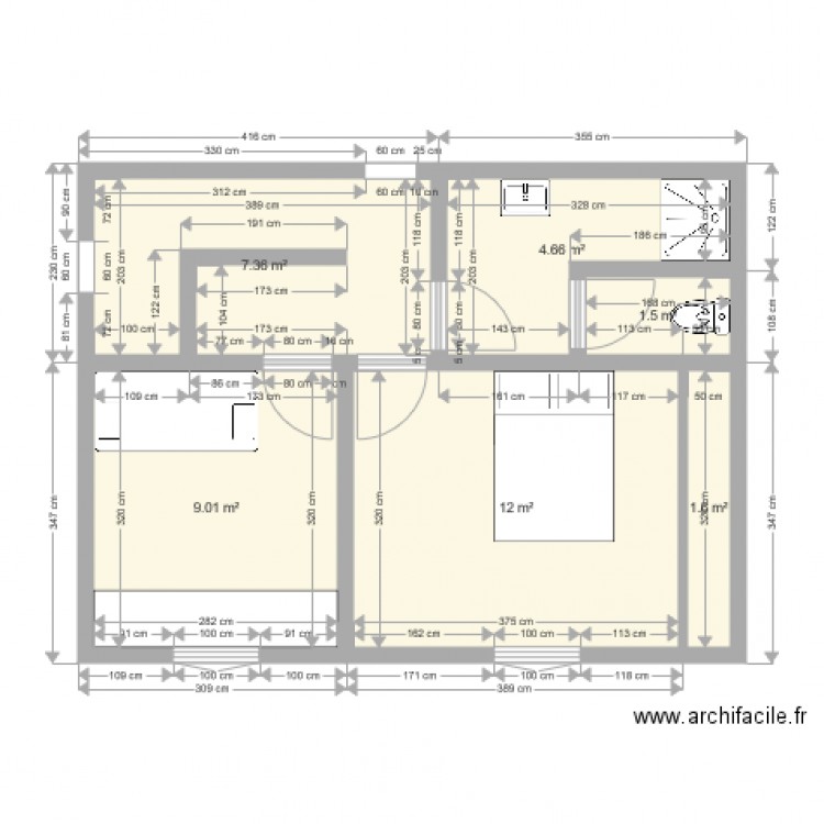 étage. Plan de 0 pièce et 0 m2