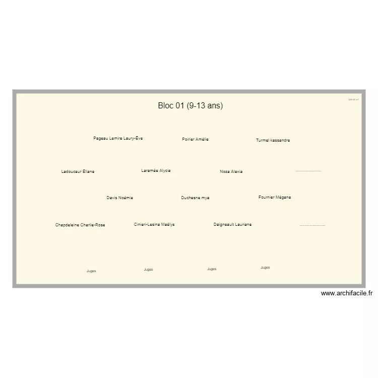 Audition Bloc 01. Plan de 