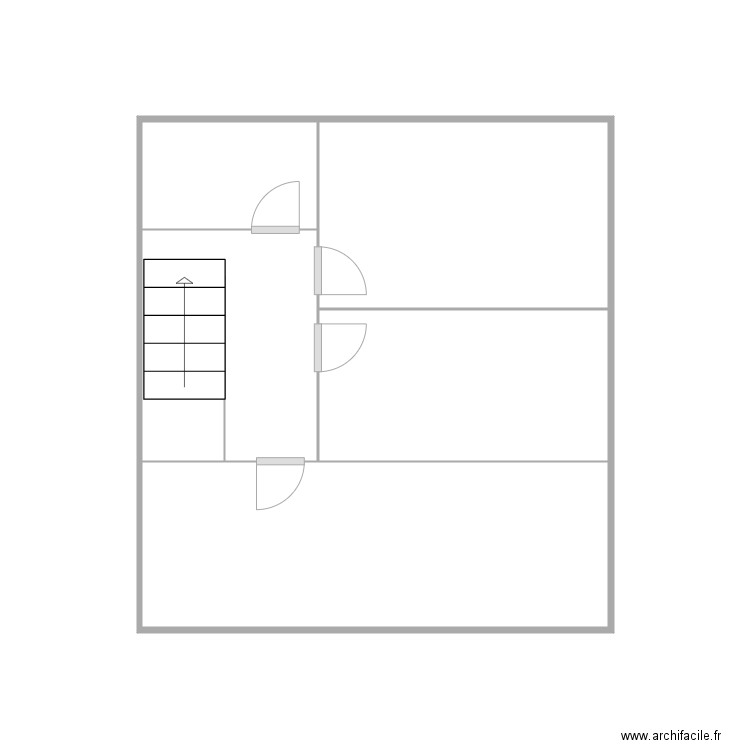 plan 3f immobilière quai st antoine sous toiture. Plan de 5 pièces et 16 m2