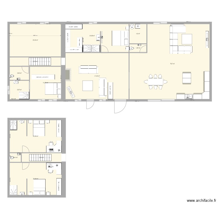 cote gauche. Plan de 0 pièce et 0 m2