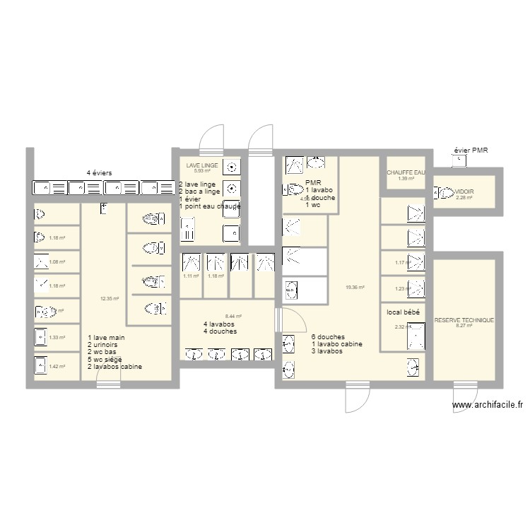 MODIF 1. Plan de 0 pièce et 0 m2