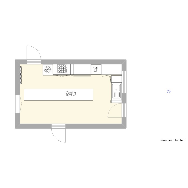 Cuisine. Plan de 0 pièce et 0 m2
