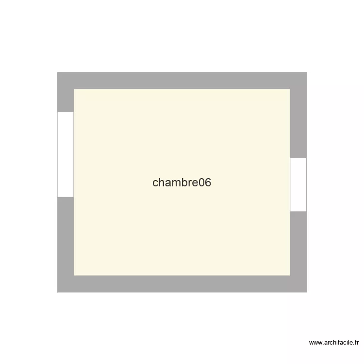 chambre06. Plan de 