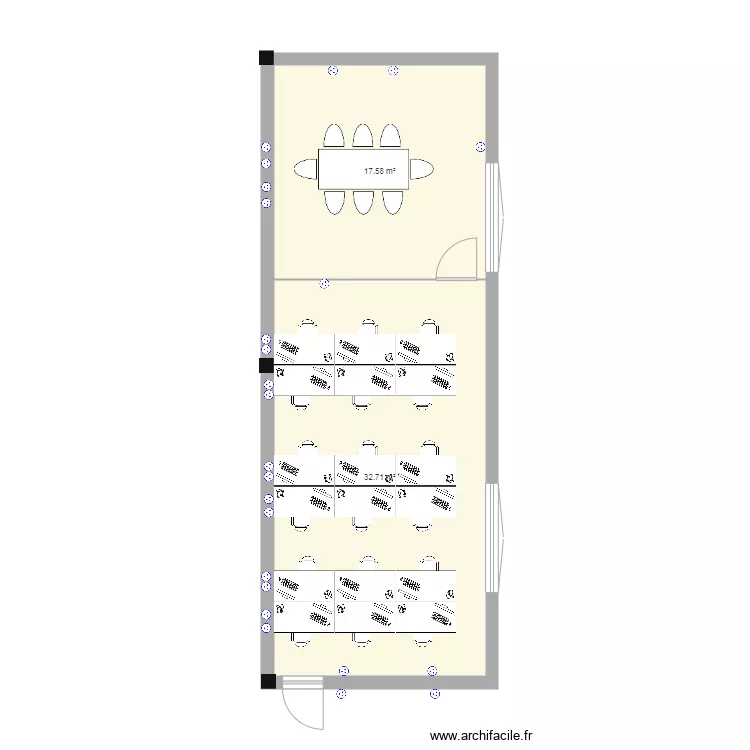 Bureau Etage Ivry sur seine. Plan de 