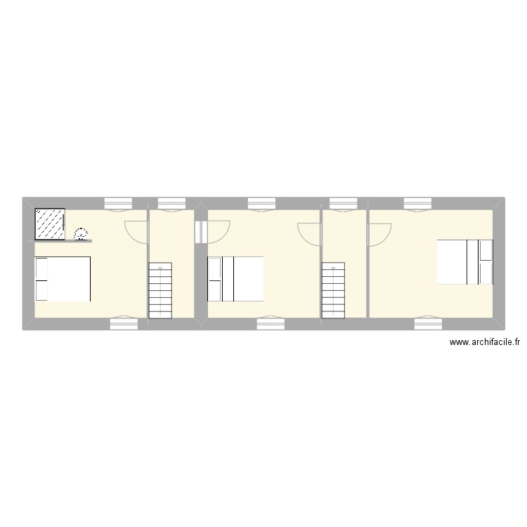 FRANCESCHI. Plan de 12 pièces et 158 m2