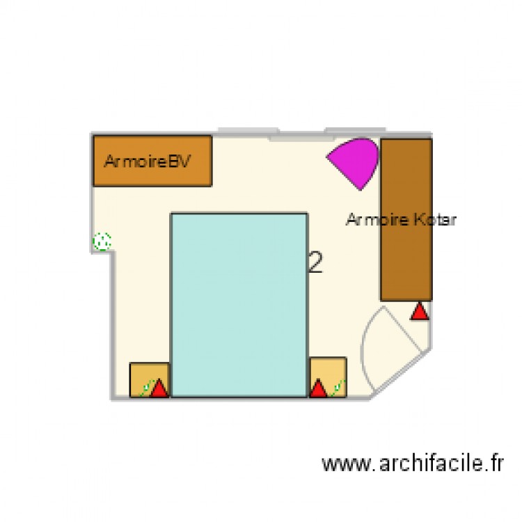 CHAMBRE ETAGE 11 06 2015. Plan de 0 pièce et 0 m2