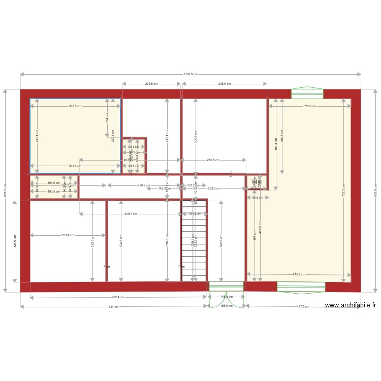 maison. Plan de 0 pièce et 0 m2