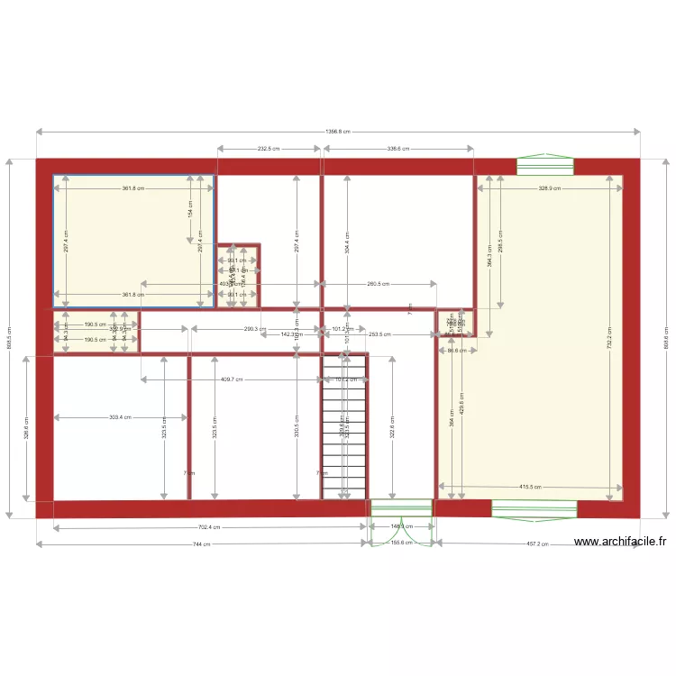maison. Plan de 