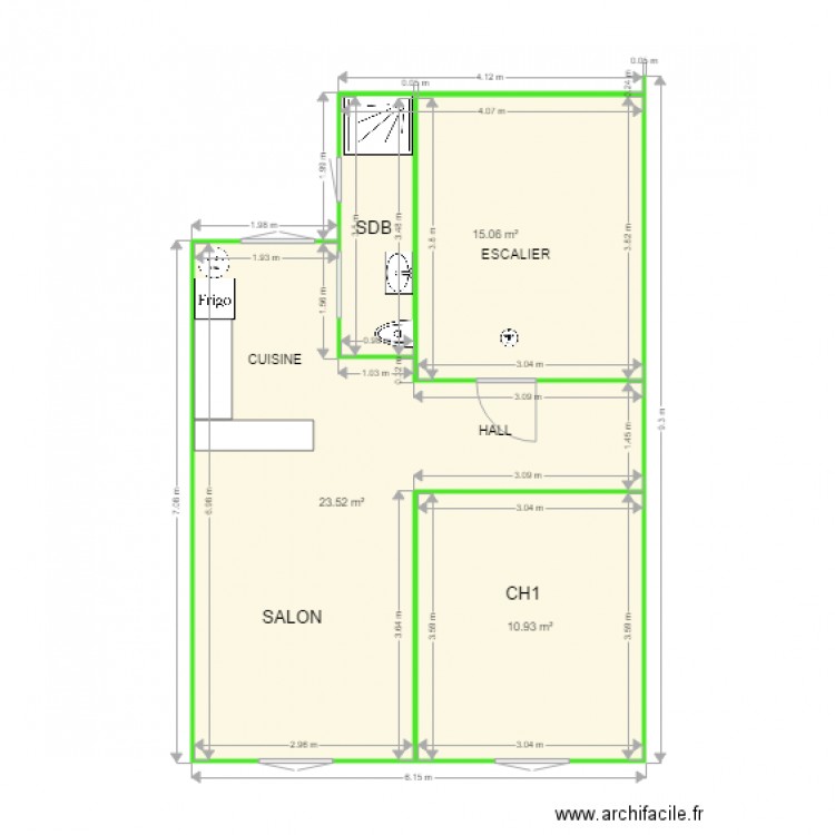 T2R2F. Plan de 0 pièce et 0 m2