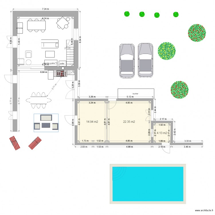 grange 3. Plan de 0 pièce et 0 m2