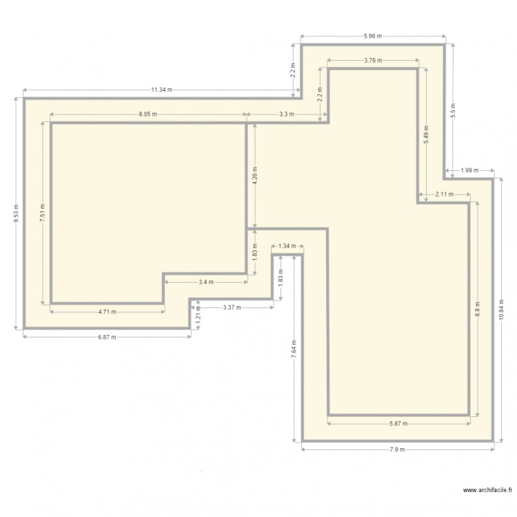 toiture tuiles. Plan de 0 pièce et 0 m2