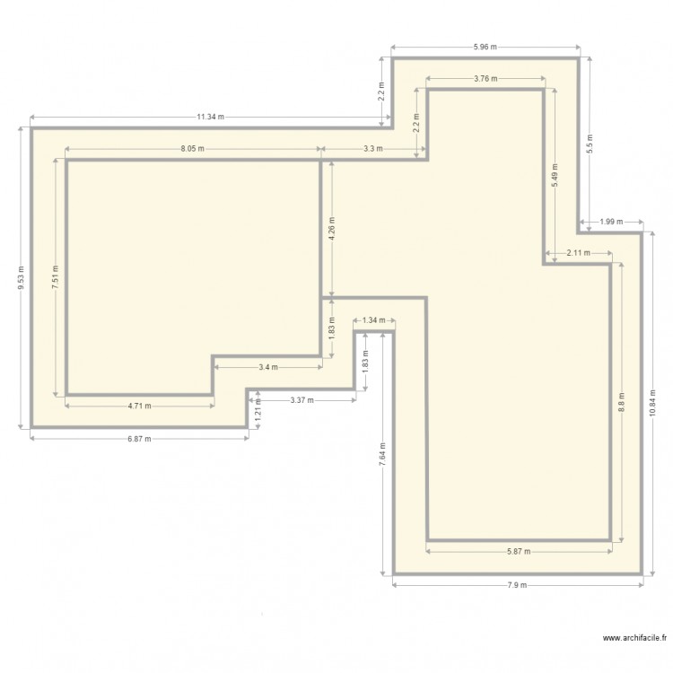 toiture tuiles. Plan de 0 pièce et 0 m2