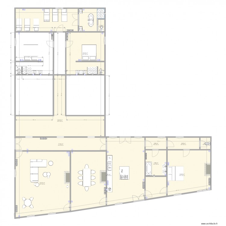 Maurice Etage. Plan de 0 pièce et 0 m2