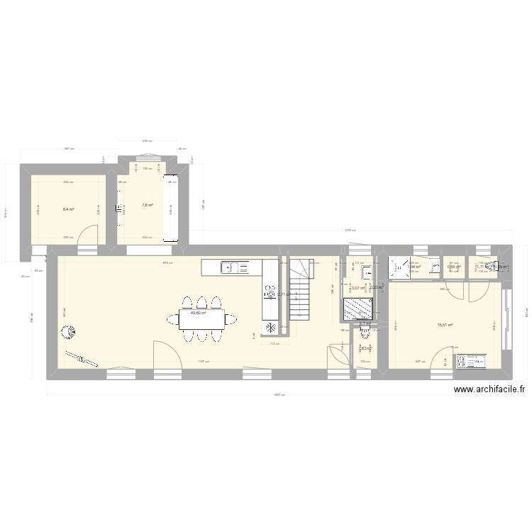 saint cirq rdc 01. Plan de 0 pièce et 0 m2