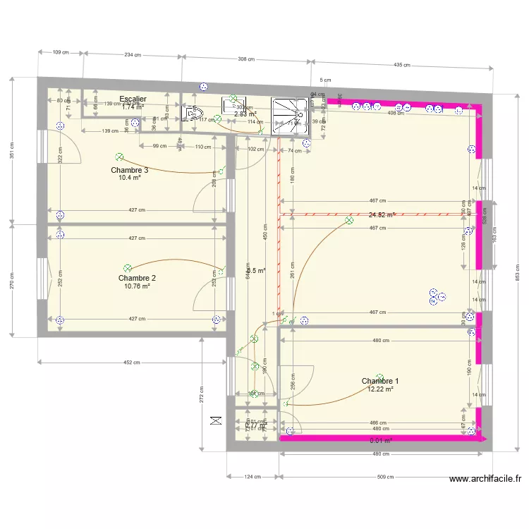 CHEMINADE Appt V4. Plan de 