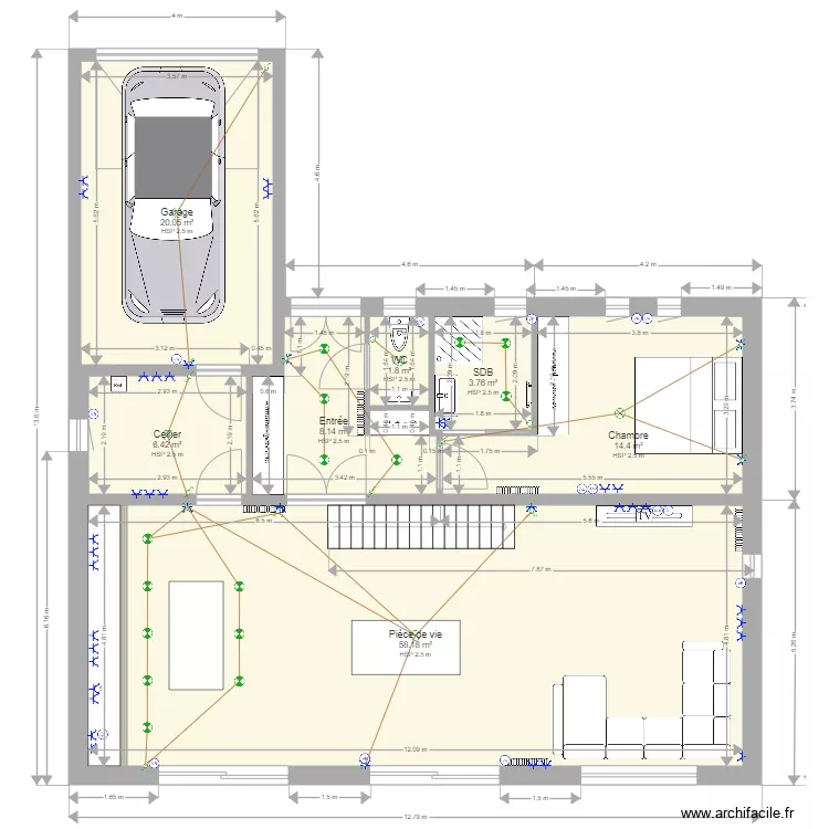Maison Warlaing Plan Final. Plan de 