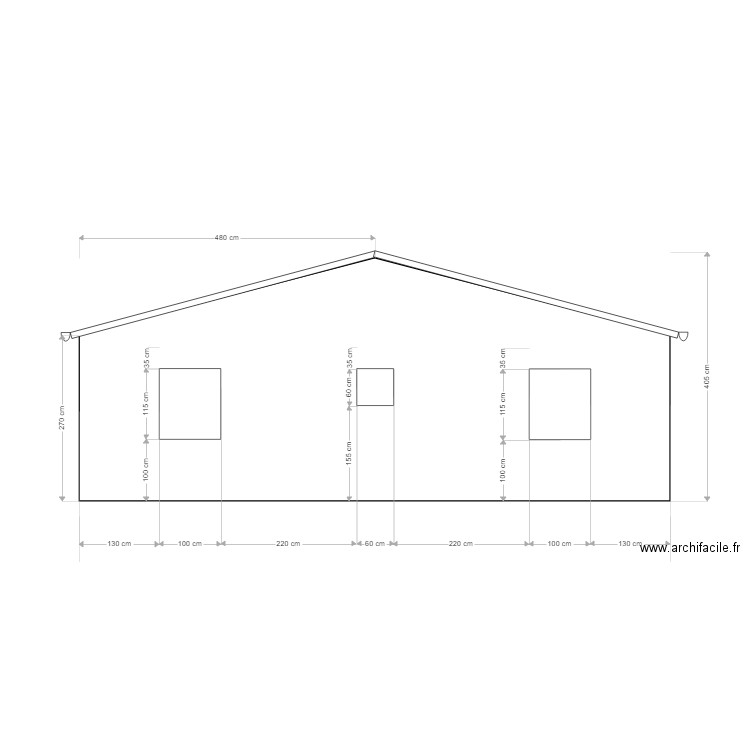 face est. Plan de 0 pièce et 0 m2