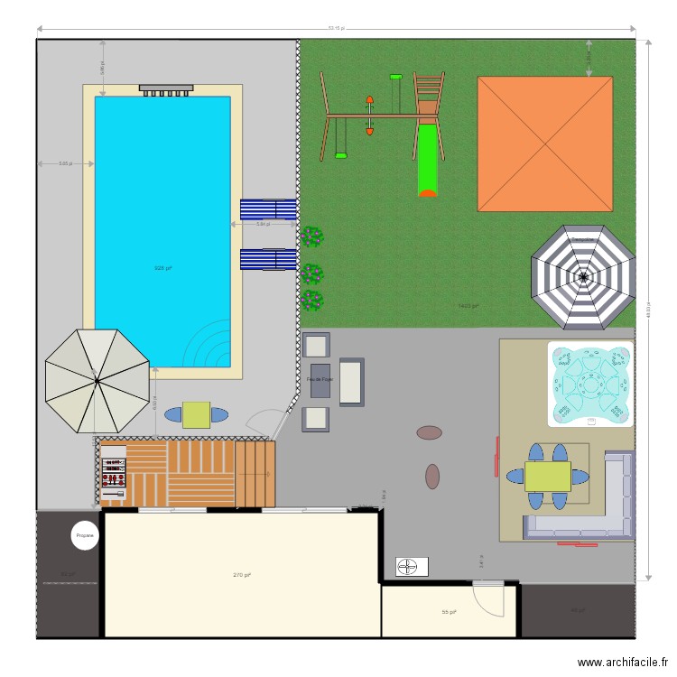 la cour14. Plan de 0 pièce et 0 m2