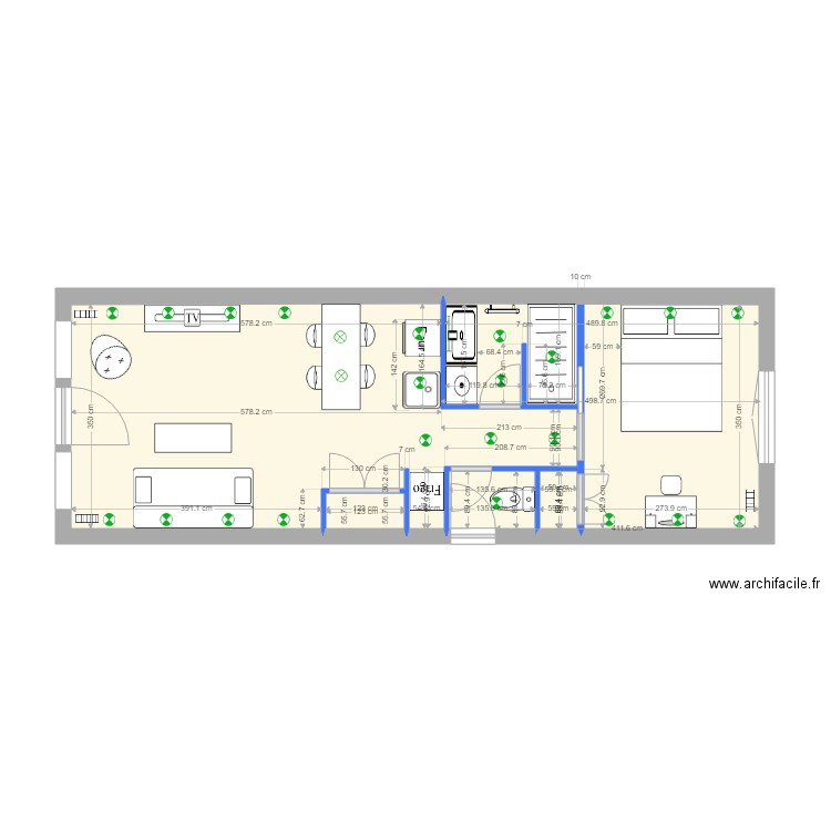 airbnb lemercier 6. Plan de 0 pièce et 0 m2