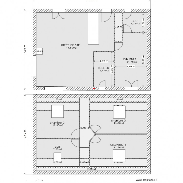 Plan. Plan de 0 pièce et 0 m2