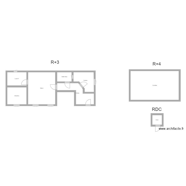 350600840. Plan de 8 pièces et 93 m2