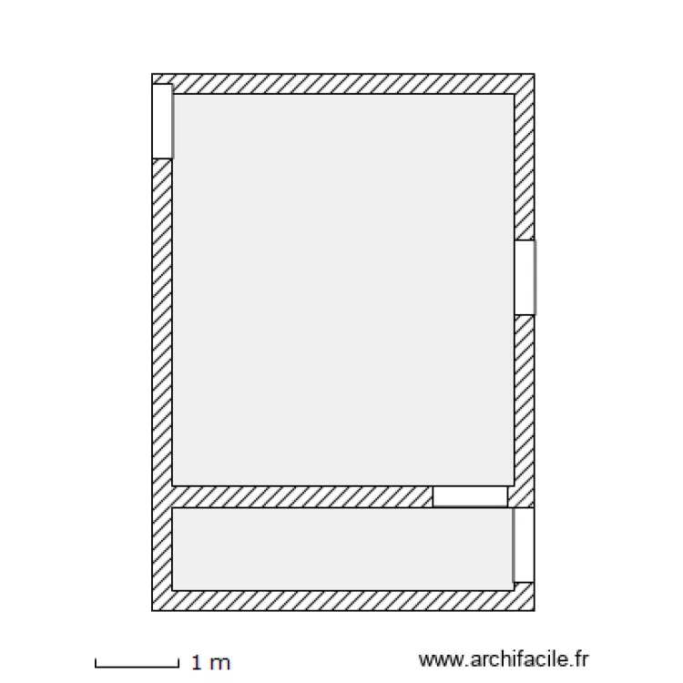 studio 1er etage gauche. Plan de studio 1er etage gauche. Plan de