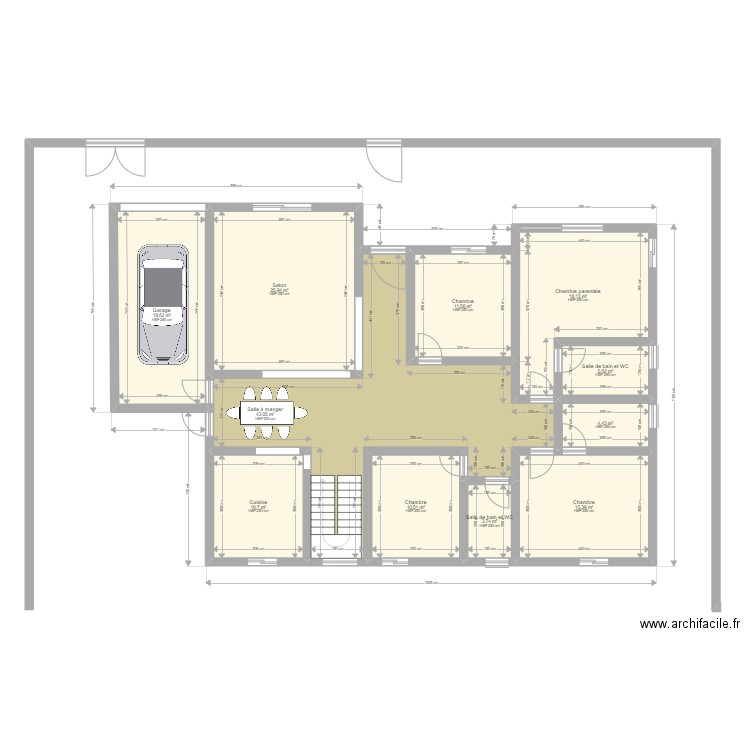 MyHome2. Plan de 11 pièces et 167 m2