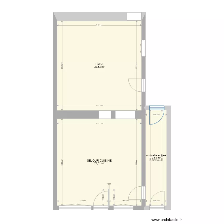 CHAUVOT VALENCAY ouverture porteur actuel. Plan de 