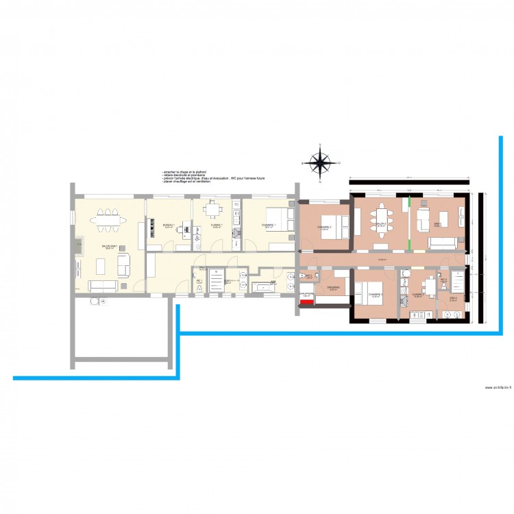 VEDRIN 92 m2 . Plan de 0 pièce et 0 m2