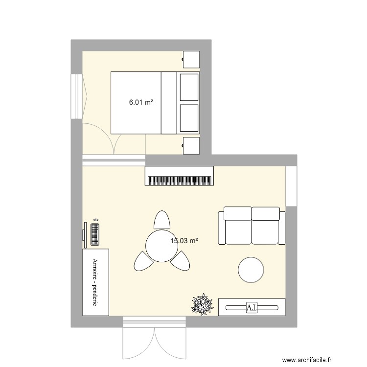 Test appartement 2. Plan de 0 pièce et 0 m2