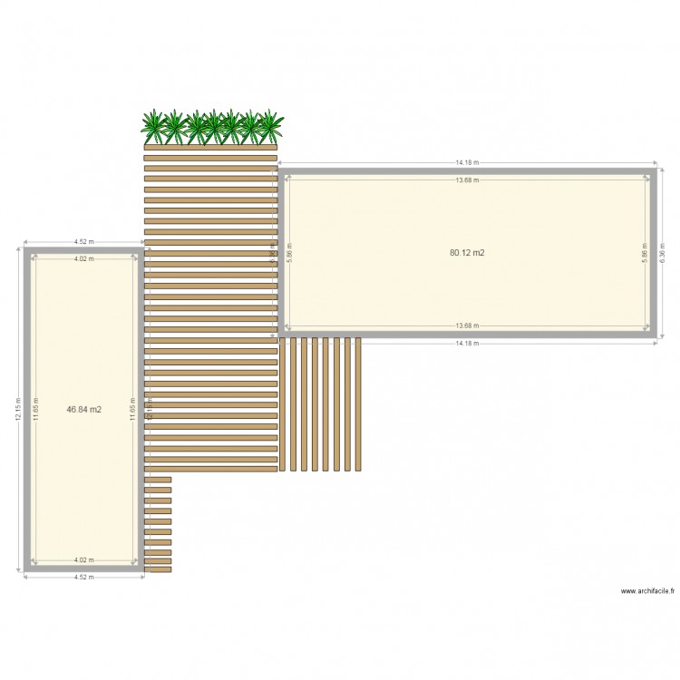 exterieur gite. Plan de 0 pièce et 0 m2