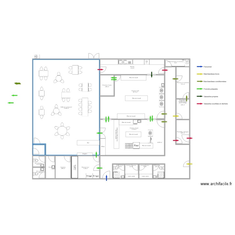 TFE 10 avril avec flèches. Plan de 0 pièce et 0 m2