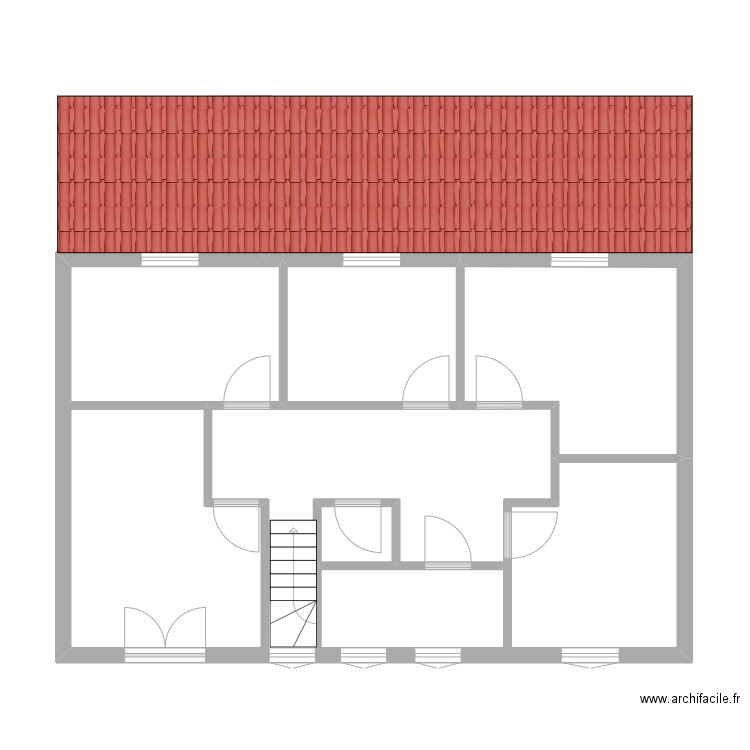 GOUY R+1. Plan de 0 pièce et 0 m2