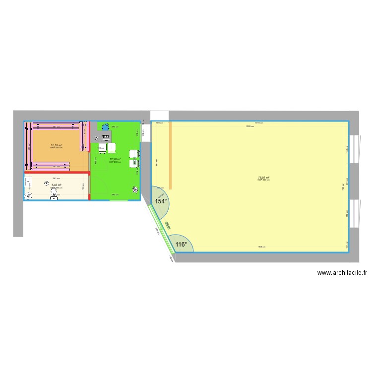 PIERRE CINZIA. Plan de 4 pièces et 106 m2