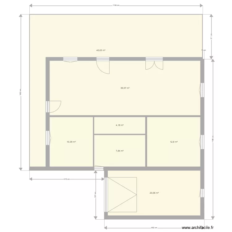 merignac actuel. Plan de 