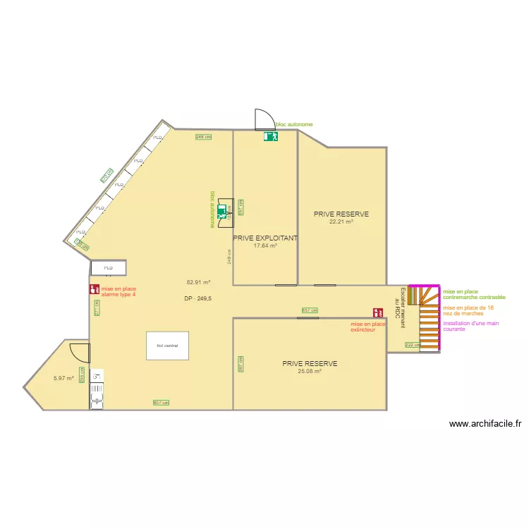 SIMPLEMENT VRAC SOUS SOL APRES TRAVAUX. Plan de SIMPLEMENT VRAC SOUS SOL APRES TRAVAUX. Plan de