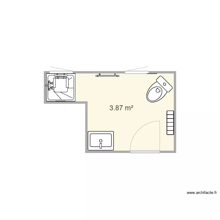 Projet Salle de bain . Plan de 