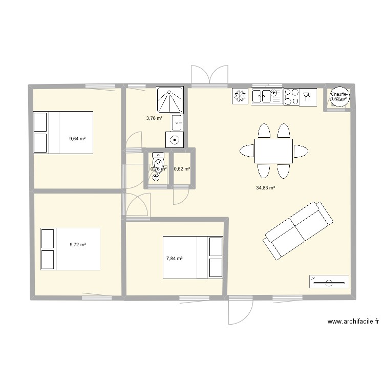 maison 71 ter 1. Plan de 0 pièce et 0 m2
