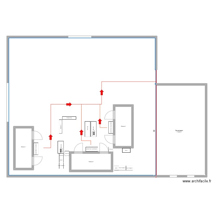 Plasma / Decapagem. Plan de 5 pièces et 435 m2