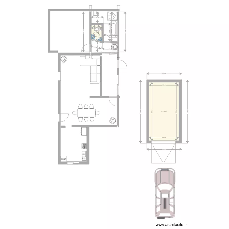 maison 2. Plan de 